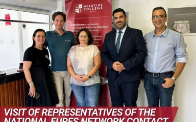 Visit of representatives of the National EURES Network Contact Point of the Netherlands at Mesoyios College.