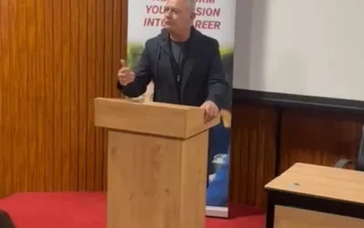 MP and Former President of the Democratic Rally Mr Averof Neophytou at Mesoyios College Campus.